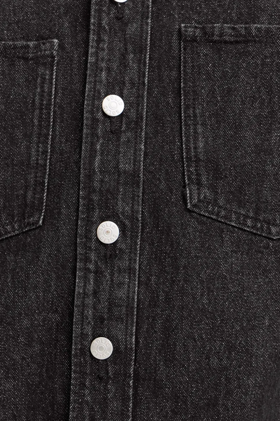 Drip Overshirt, Black Denim, L