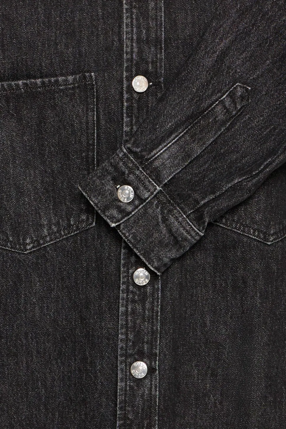 Drip Overshirt, Black Denim, L