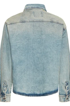 Drip Overshirt, Middle Vintage Blue Denim, L