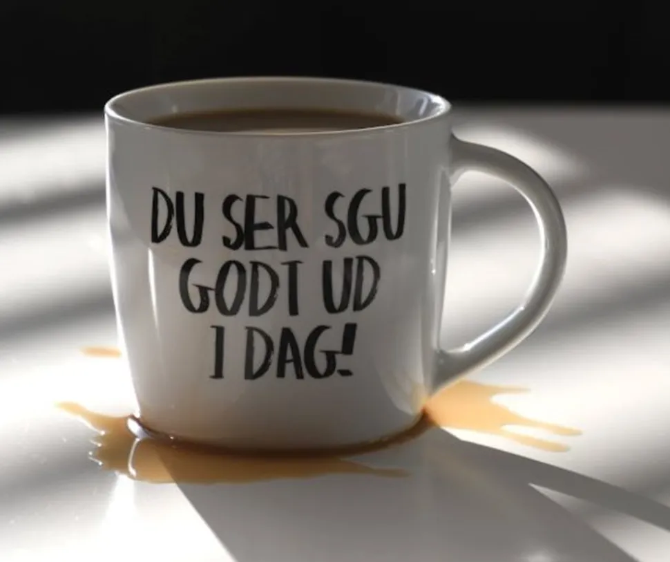 Du Ser Sku Godt Ud I Dag Krus, Hvid, 30 cl