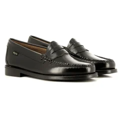 Easy Weejuns Penny Loafers, Black Leather, 41