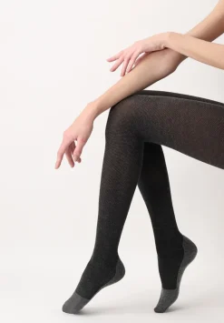 Eco Sneakers Strømpebukser, Grey Melange, S/M