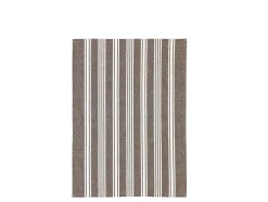Eco Stripe Viskestykke, Coffee Bean, 50x70 cm