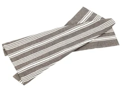 Eco Stripe Viskestykke, Coffee Bean, 50x70 cm