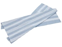 Eco Stripe Viskestykke, Dream Blue, 50x70 cm