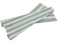 Eco Stripe Viskestykke, Green Bay, 50x70 cm