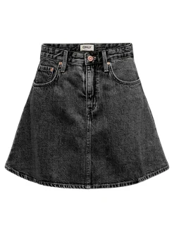 Eden A-nederdel, Washed Black, XL