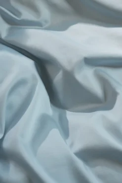 Egyptisk Bomuldssengetøj, Skye Blue, 140x200 cm