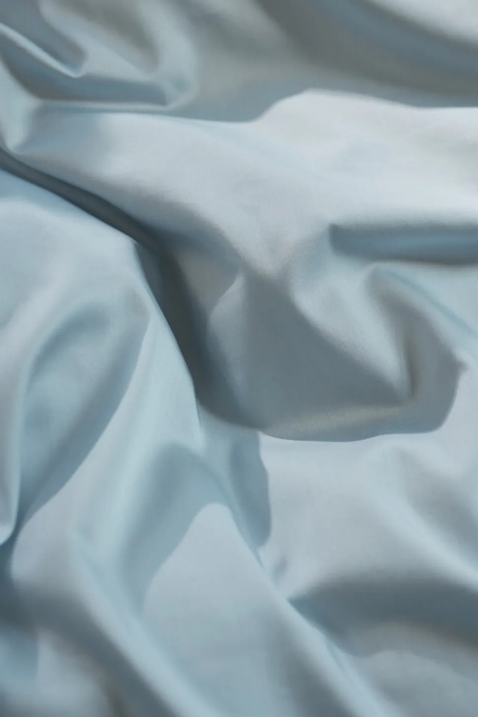 Egyptisk Bomuldssengetøj, Skye Blue, 140x200 cm