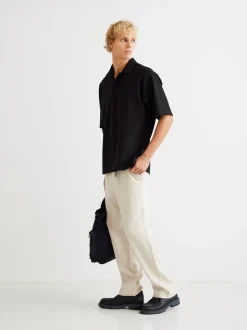 Eik Linen Bukser, Sand, L