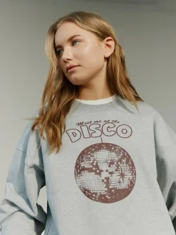 EliSY Sweatshirt, Grey Melange, 152 cm