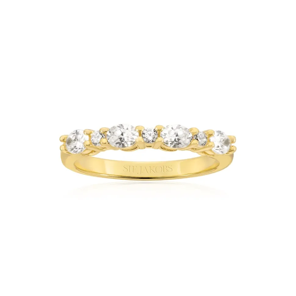 Ellera Ovale Ring, Gold Plated, 52