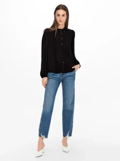 Ellis Lace Bluse, Black, 38