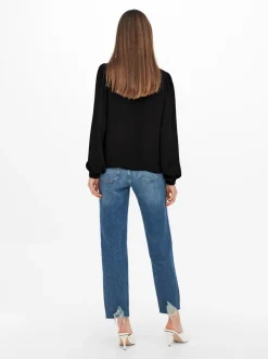 Ellis Lace Bluse, Black, 38