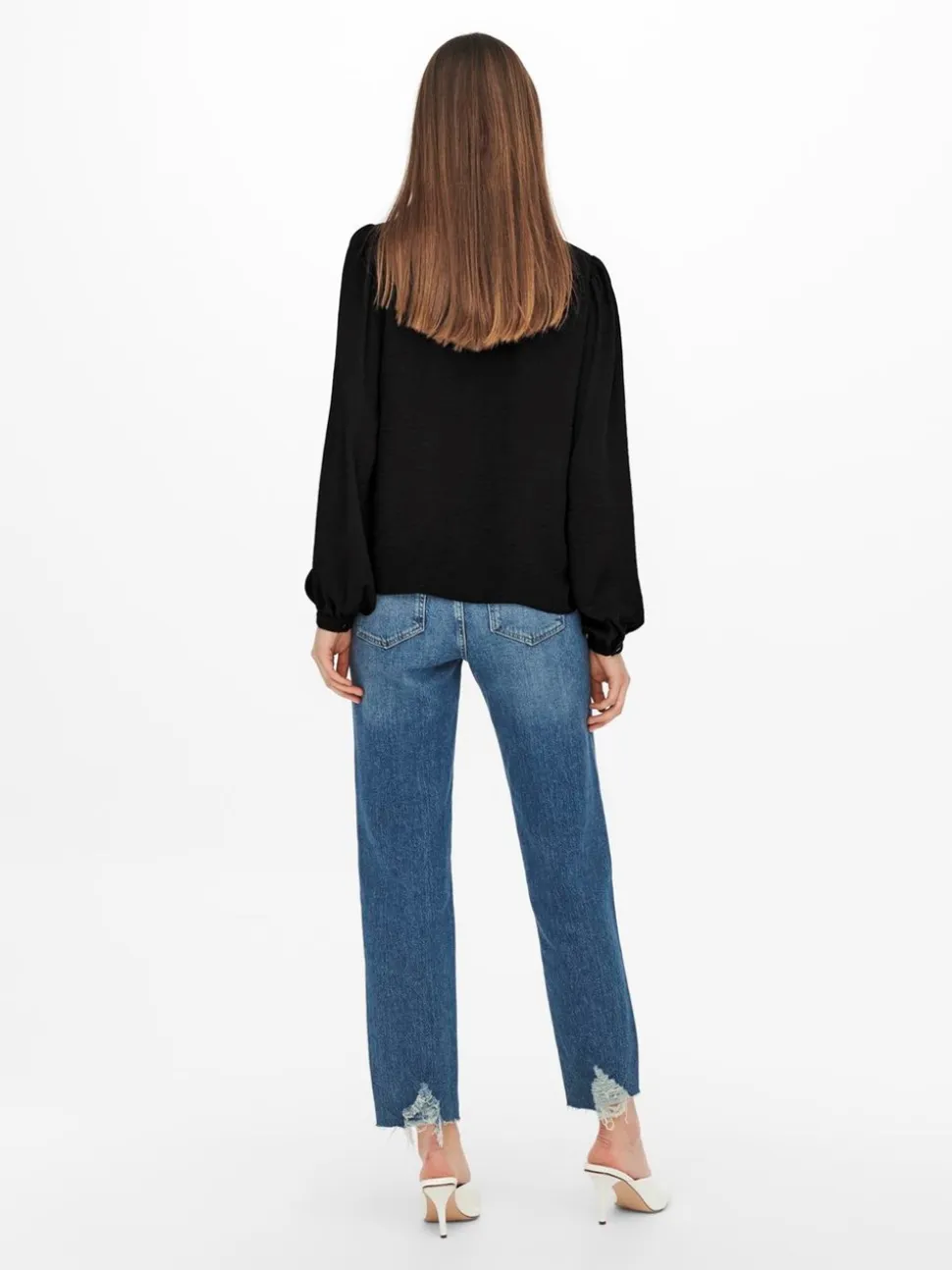 Ellis Lace Bluse, Black, 38