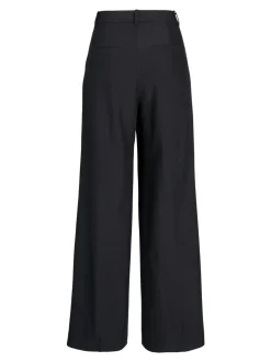 Ellis Wide Højtaljede Bukser, Black, S/L32