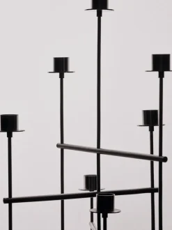 Elysia Candelabra Lysestage, Brushed Stainless Steel