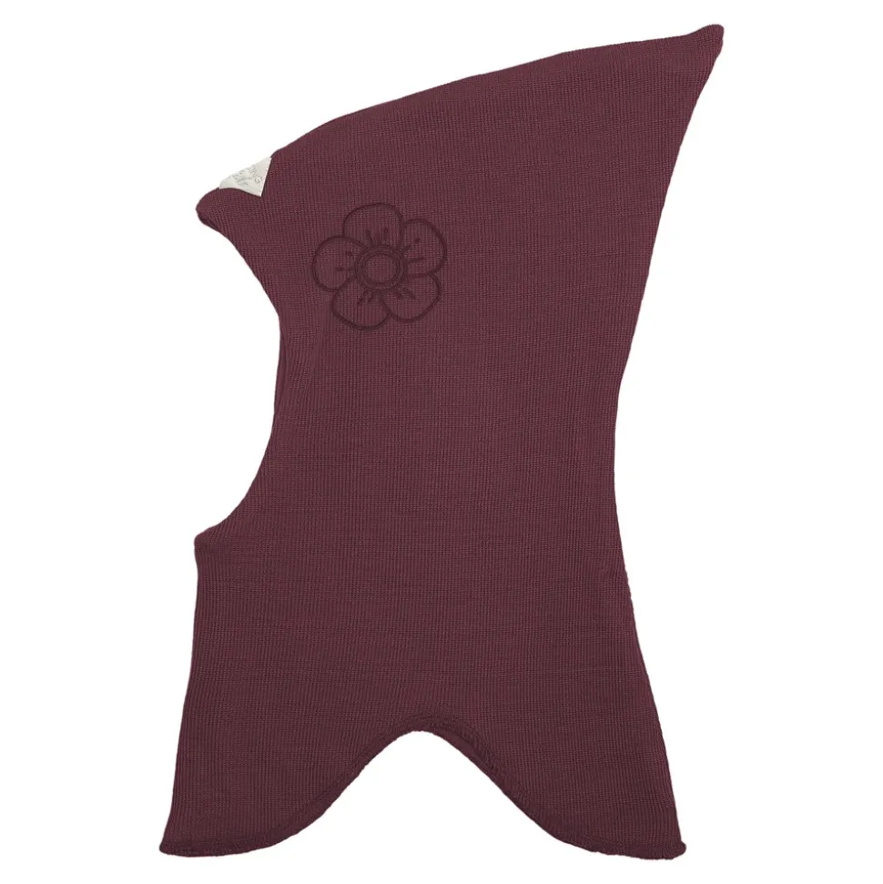 Embroidered Flower Elefanthue, Burgundy, M