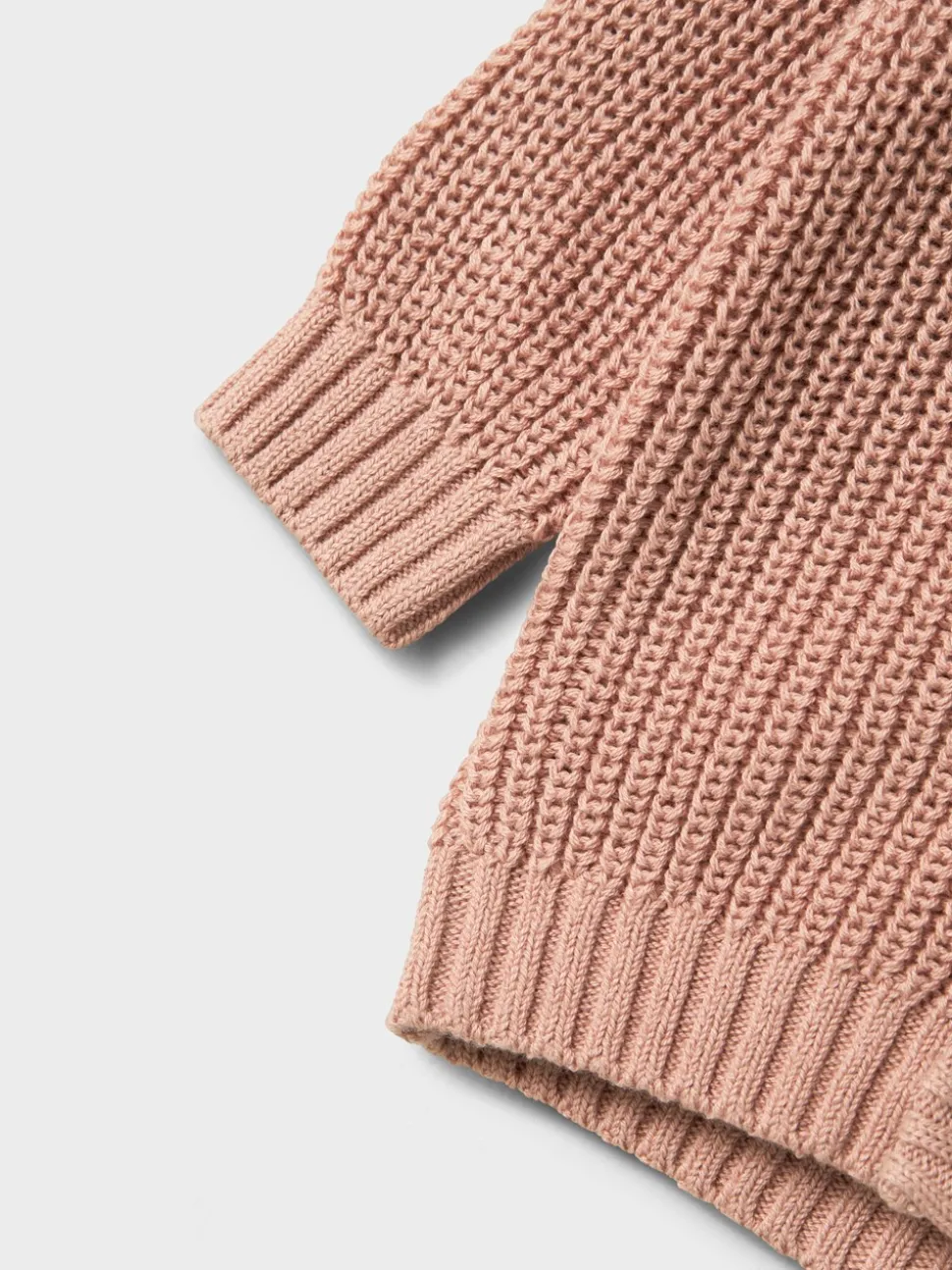 Emlen Knit Cardigan, Misty Rose, 80 cm
