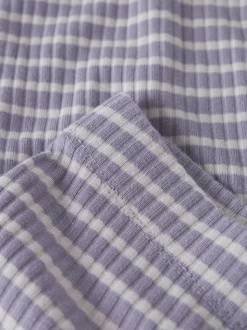 Emma Flare Bukser, Lavender Gray, 122 cm