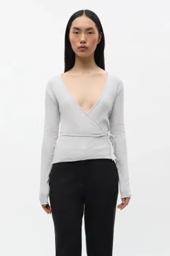 Enally Bluse, Light Grey Mel, M