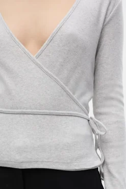 Enally Bluse, Light Grey Mel, M