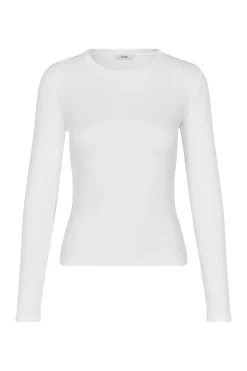 Enally Langærmet T-shirt, Bright White, M