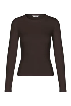 Enally Langærmet T-shirt, Chocolate Torte, S