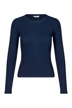 Enally Langærmet T-shirt, Navy Blazer, XL