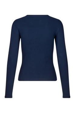 Enally Langærmet T-shirt, Navy Blazer, XL
