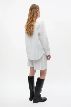 Enpau Shorts, Brindle-Blue Stripe, 40