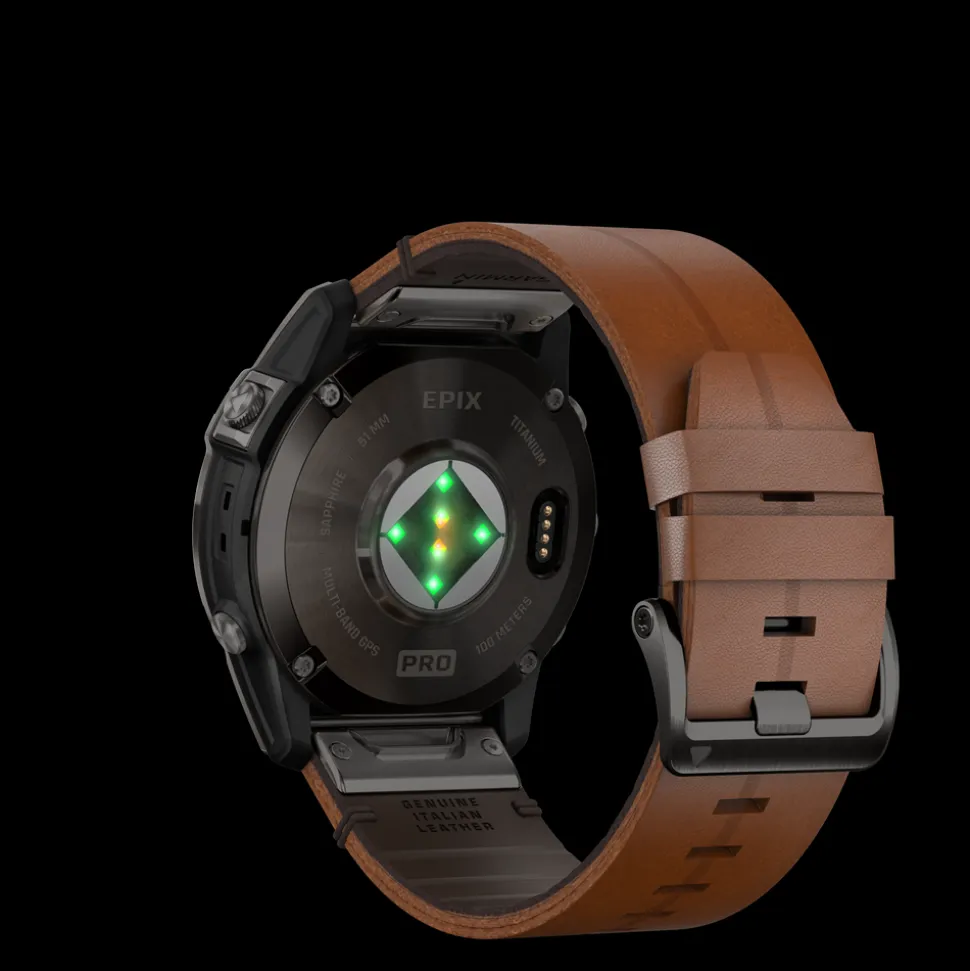 Epix Pro (Gen 2) 010-02804-30 Sapphire Edition Smartwatch, Chestnut, 51 mm