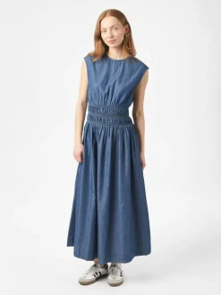 Esmy Denim Kjole, Blue, 38