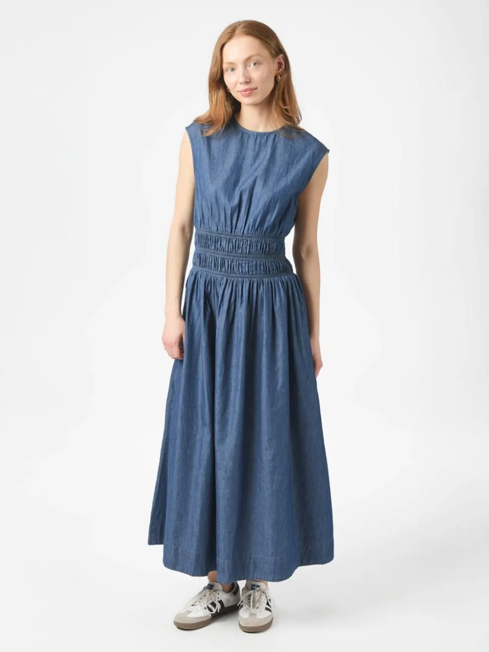 Esmy Denim Kjole, Blue, 38