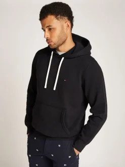 Essential Fleece Hættetrøje, Black, M
