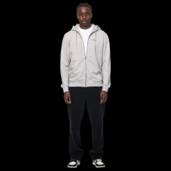 Essential Logo Zip Hættetrøje, Grey, M