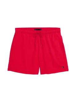 Essential Medium Drawstring Badeshorts, Medium Red, XL