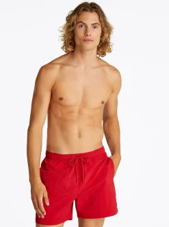 Essential Medium Drawstring Badeshorts, Medium Red, XL