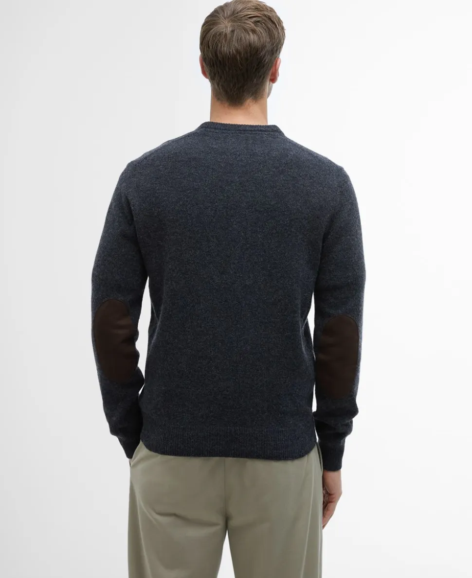 Essential Patch Crew Striktrøje, Charcoal, L