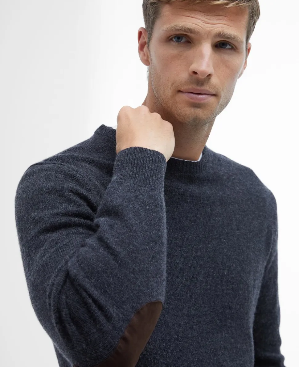 Essential Patch Crew Striktrøje, Charcoal, L