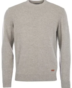 Essential Patch Crew Striktrøje, Stone, XL