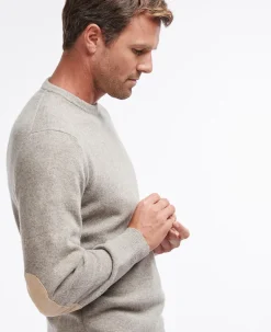 Essential Patch Crew Striktrøje, Stone, XL