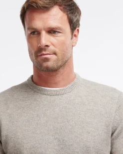 Essential Patch Crew Striktrøje, Stone, XL