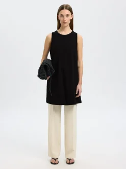 Essential Tank Kjole, Black, S