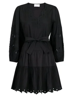 Esta C Poplin Kjole, Black, 36