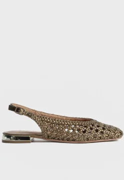 Evans Slingback Ballerinasko, Olive, 38