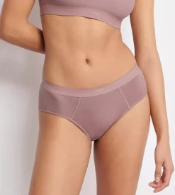 Ever Ease 2-pak Hipsters, Foggy Mauve, L