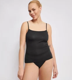 Ever Ease Spaghetti Top, Black, L