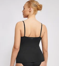 Ever Ease Spaghetti Top, Black, L