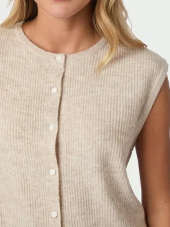 Everest Knit Vest, Sand Melange, 36